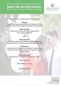Estufa Real | Menu Dia dos Namorados