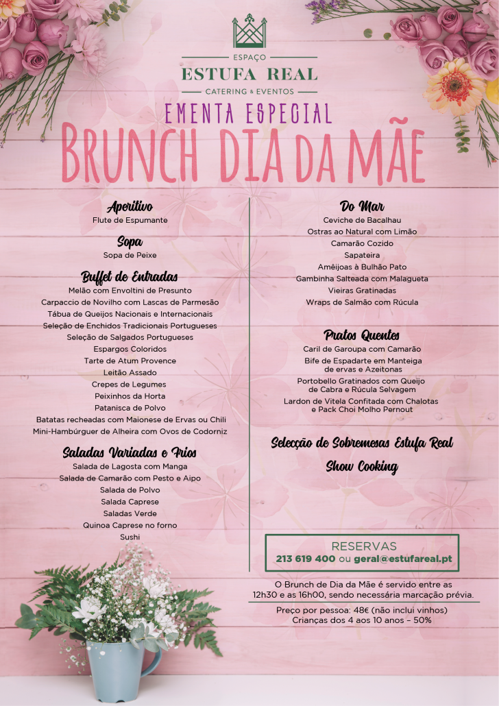 Estufa Real | Brunch Dia da Mãe