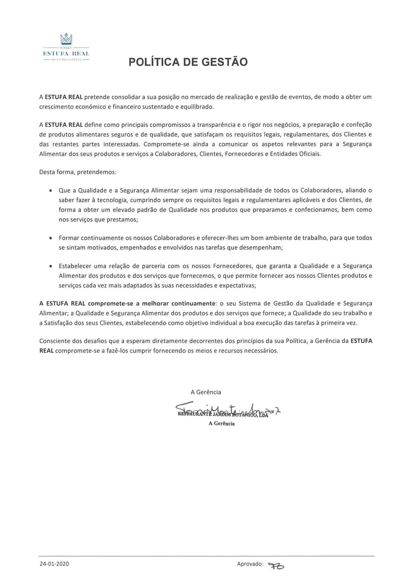 Política de Gestão